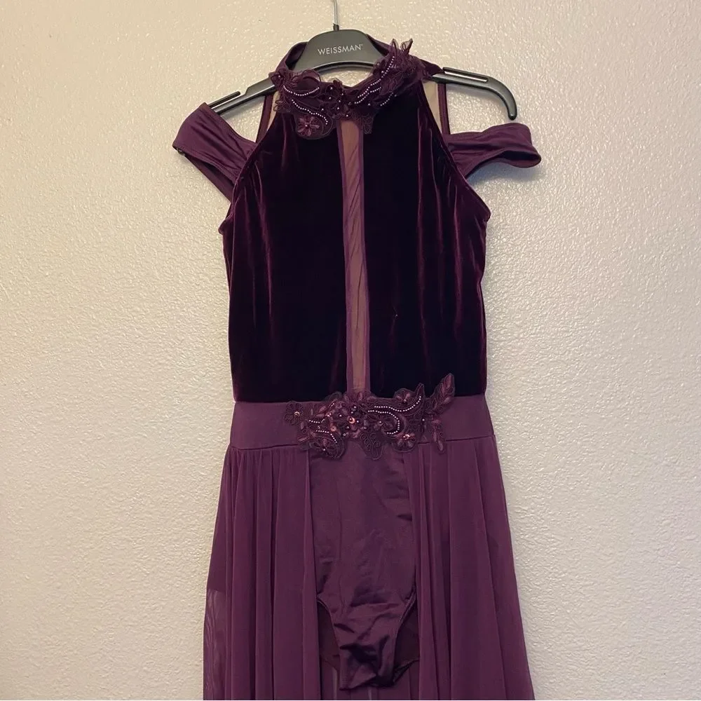 Weissman dance costum purple